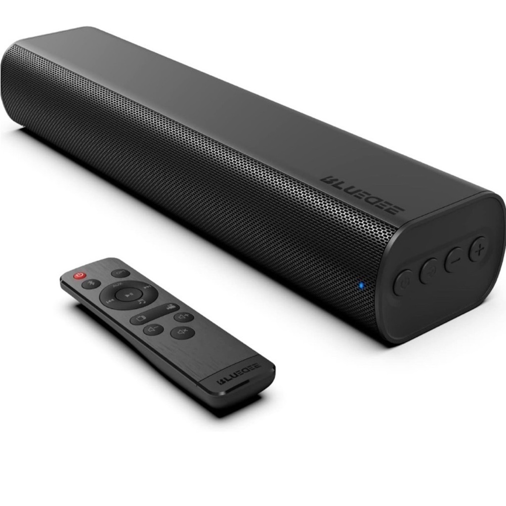 New Black Soundbar with Remote Control